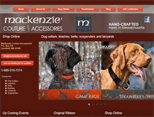 Tablet Screenshot of mackenziebelts.com